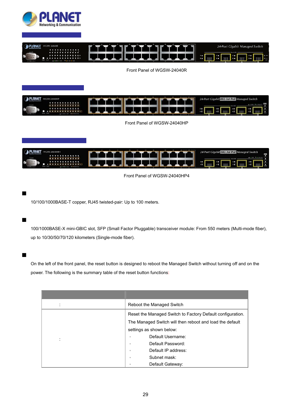 PLANET WGSD-10020 User Manual | Page 29 / 373