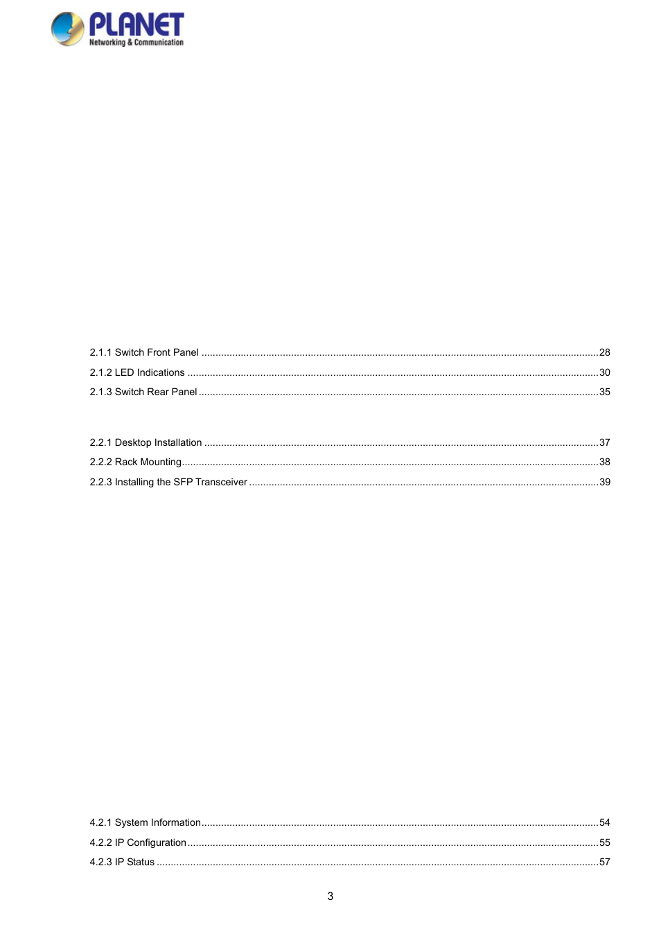 PLANET WGSD-10020 User Manual | Page 3 / 373