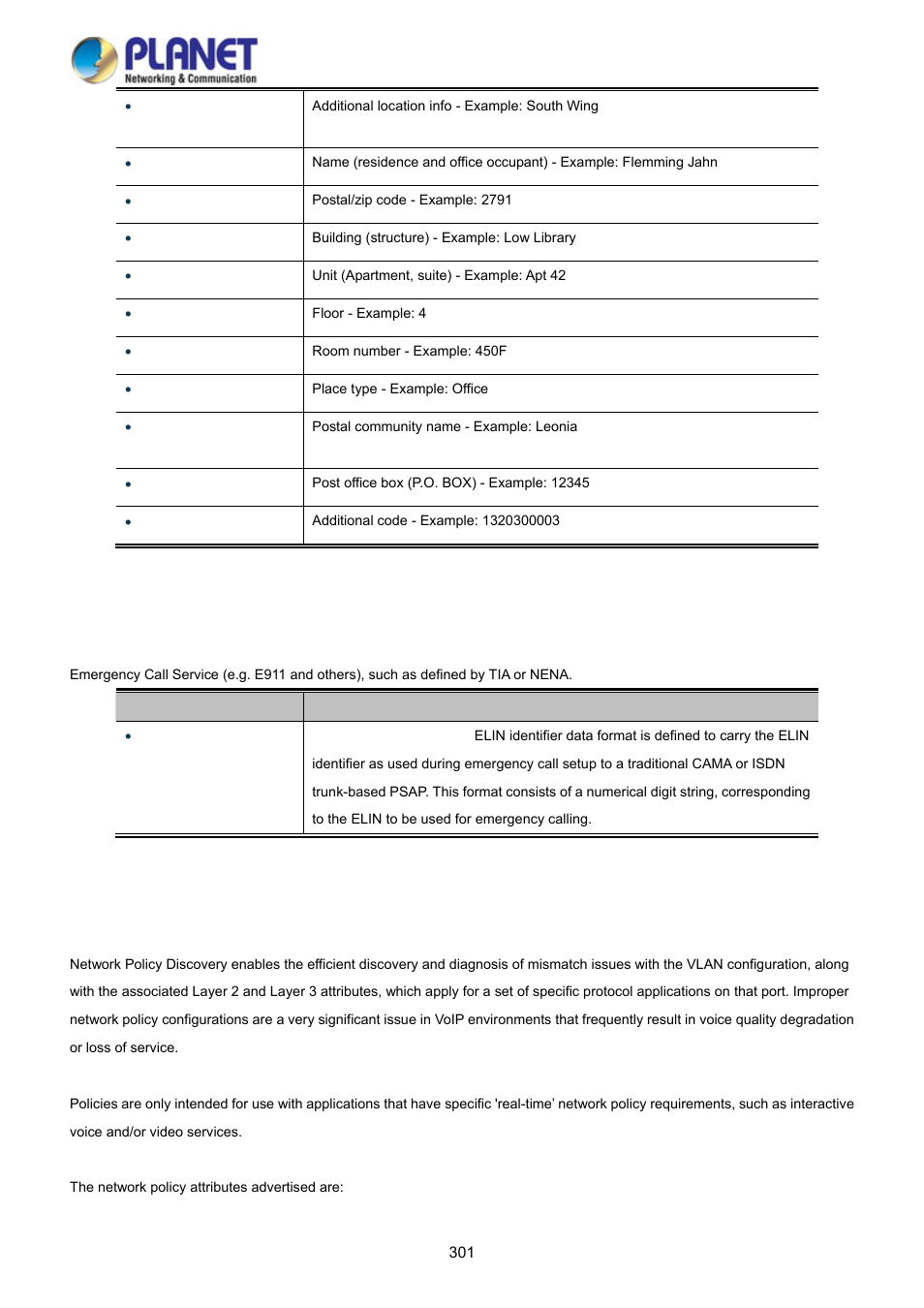 PLANET WGSD-10020 User Manual | Page 301 / 373