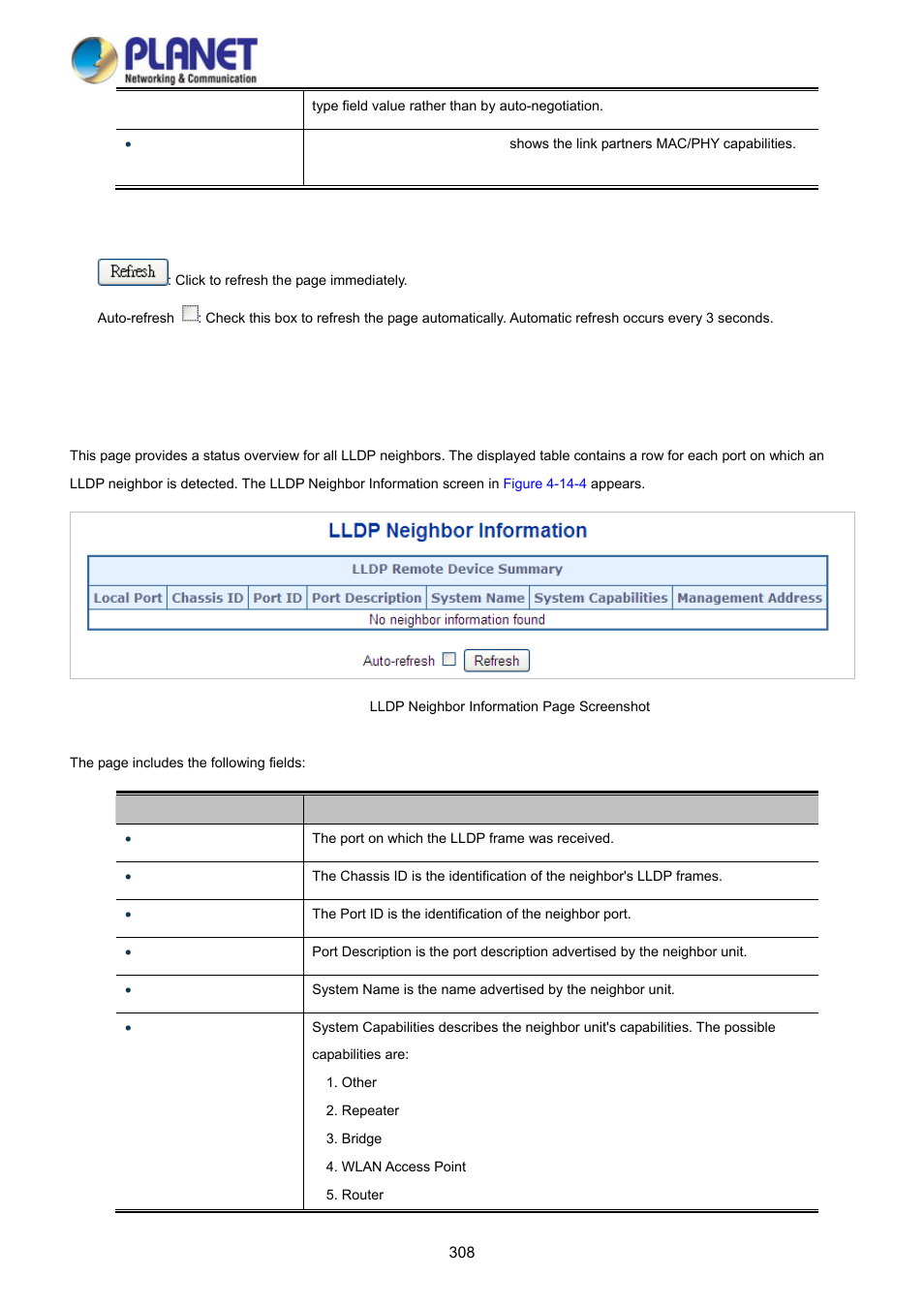 5 neighbor | PLANET WGSD-10020 User Manual | Page 308 / 373