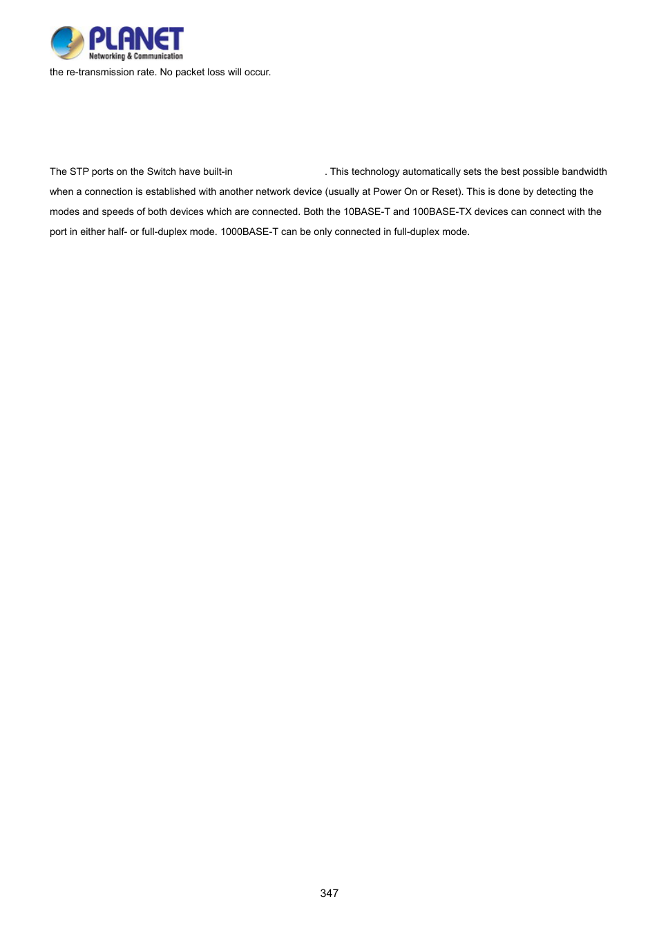 5 auto-negotiation | PLANET WGSD-10020 User Manual | Page 347 / 373