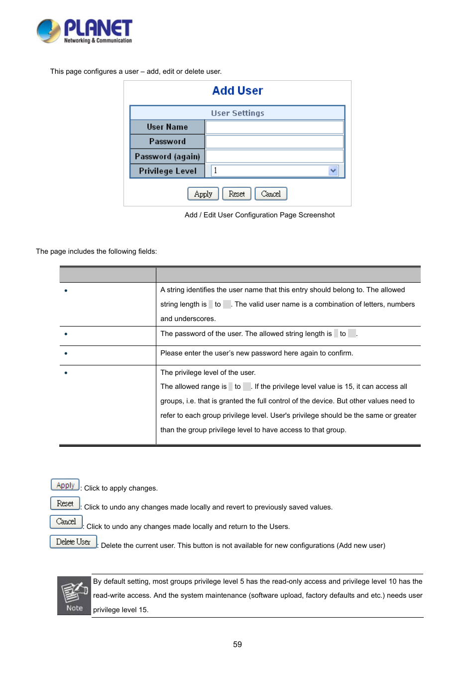PLANET WGSD-10020 User Manual | Page 59 / 373