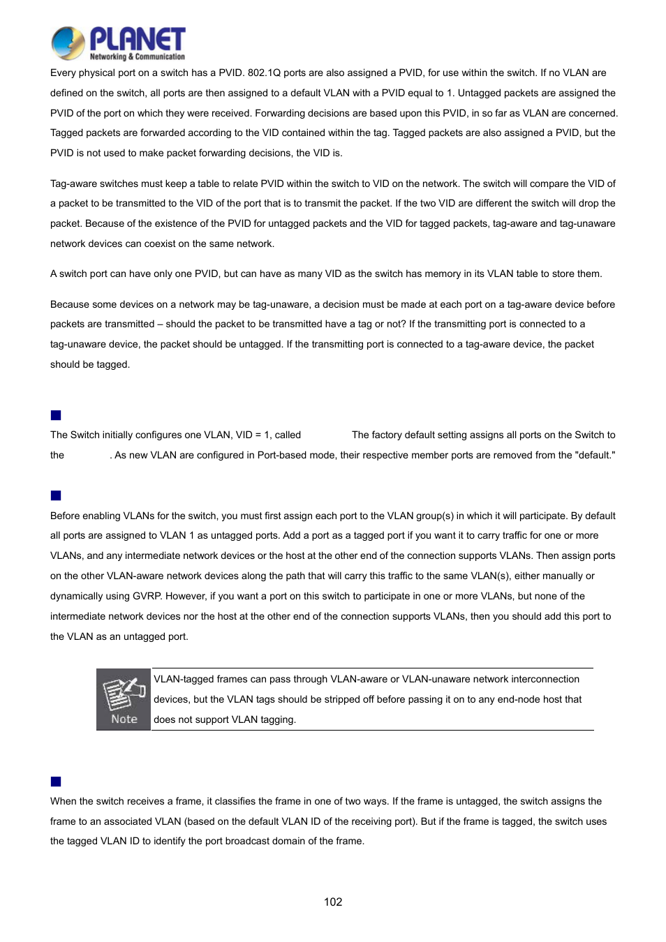 PLANET WGSD-10020HP User Manual | Page 102 / 358