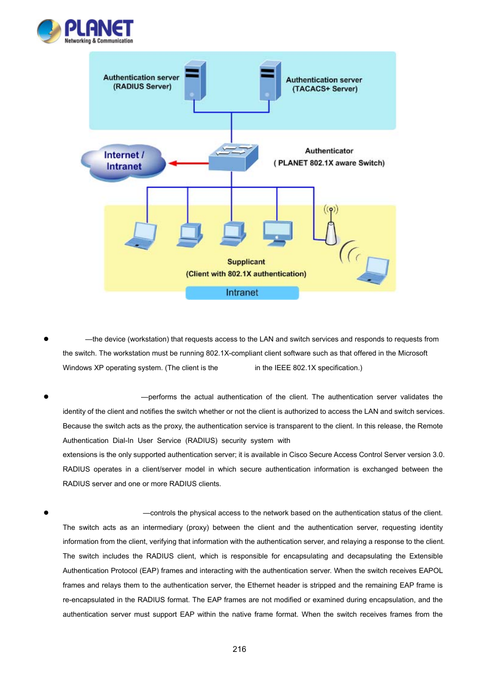 PLANET WGSD-10020HP User Manual | Page 216 / 358