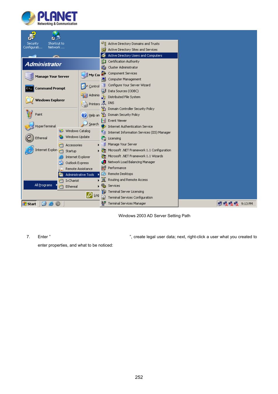 PLANET WGSD-10020HP User Manual | Page 252 / 358