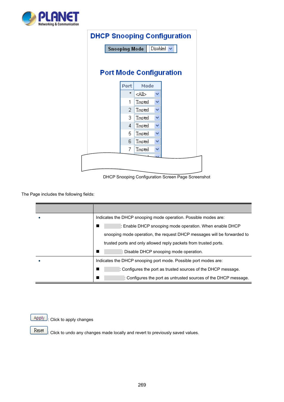 PLANET WGSD-10020HP User Manual | Page 269 / 358