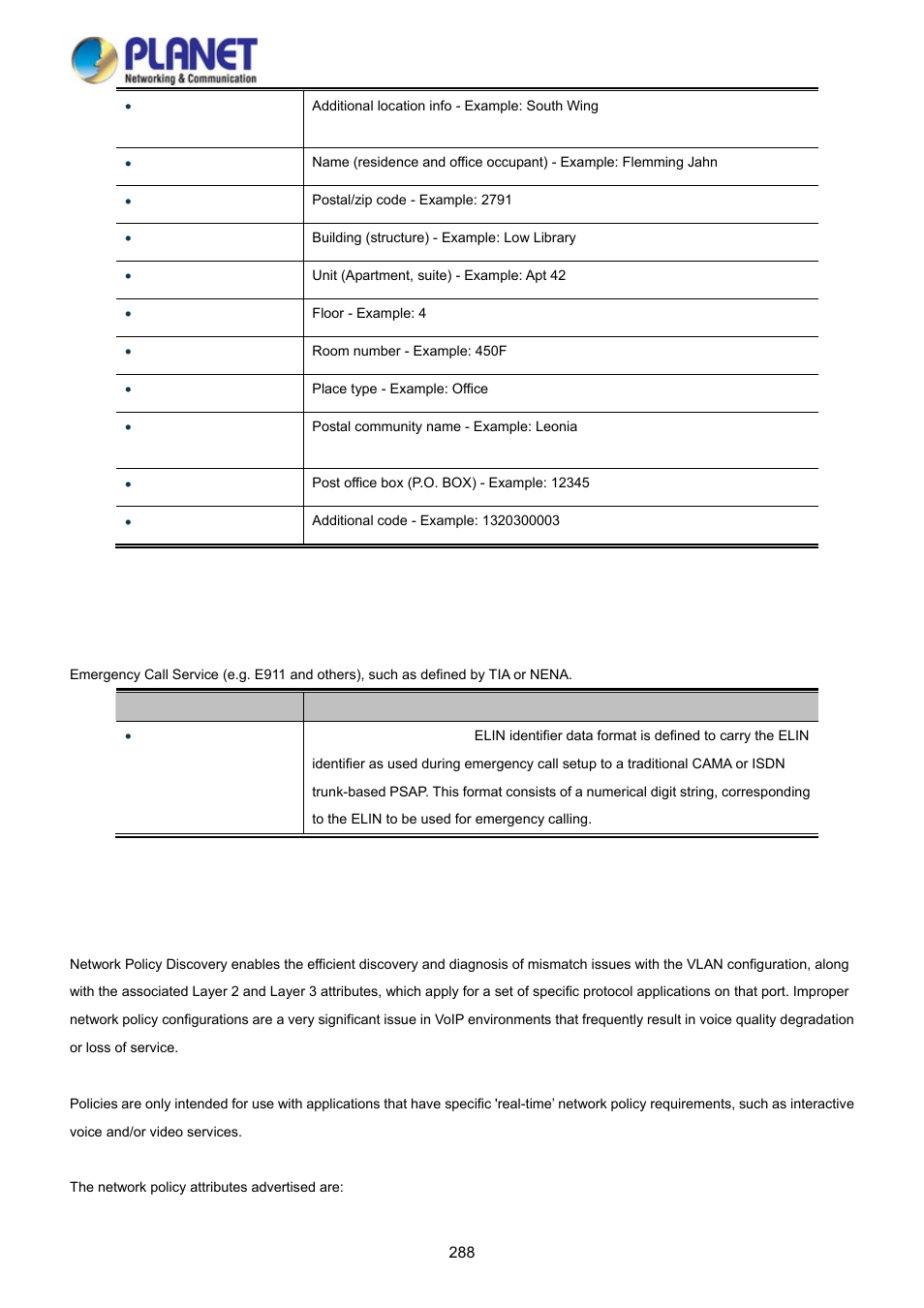 PLANET WGSD-10020HP User Manual | Page 288 / 358