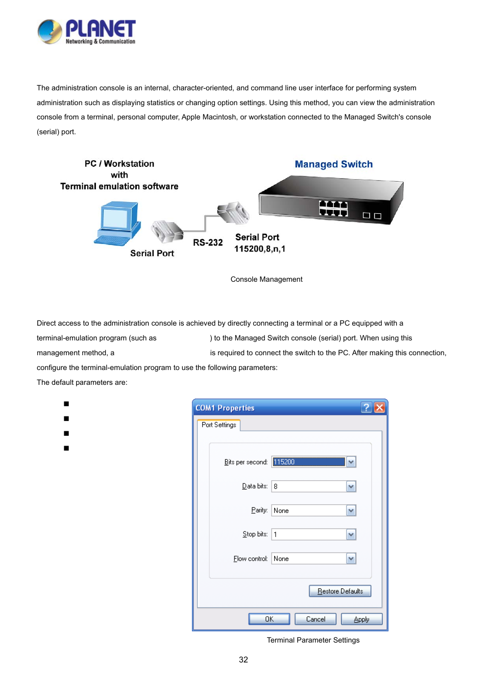 3 administration console | PLANET WGSD-10020HP User Manual | Page 32 / 358