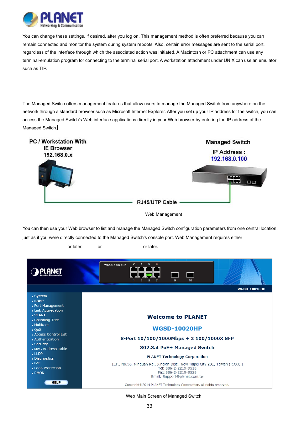 4 web management | PLANET WGSD-10020HP User Manual | Page 33 / 358