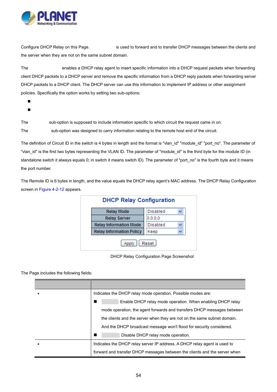 9 dhcp relay | PLANET WGSD-10020HP User Manual | Page 54 / 358