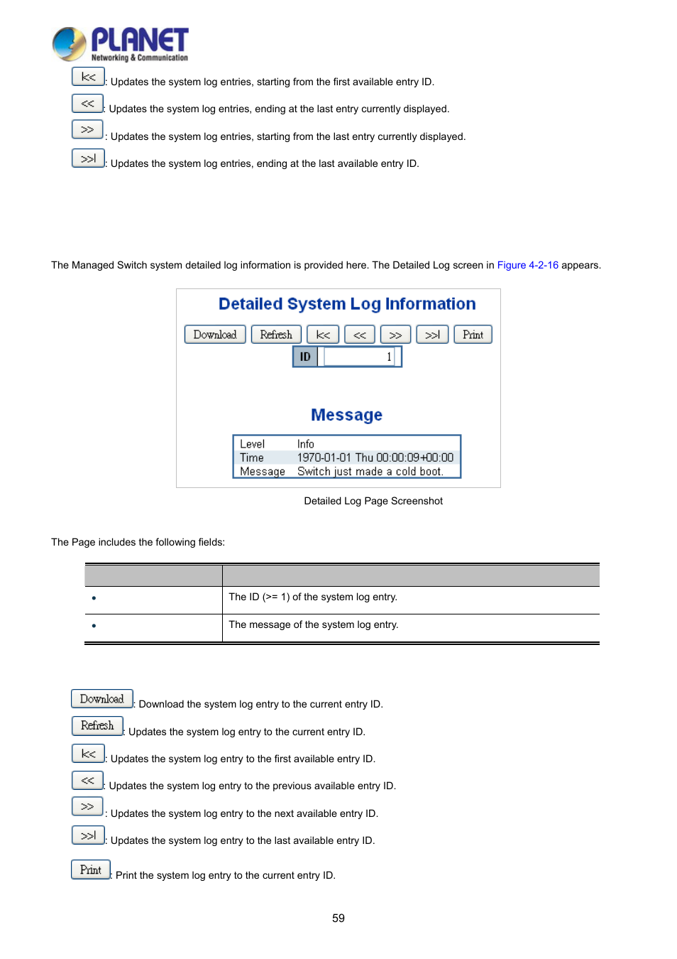 13 detailed log | PLANET WGSD-10020HP User Manual | Page 59 / 358