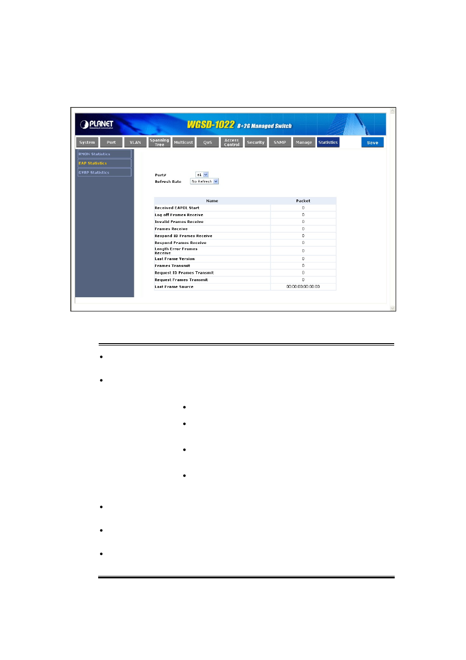 2 eap statistic | PLANET WGSD-1022 User Manual | Page 114 / 355