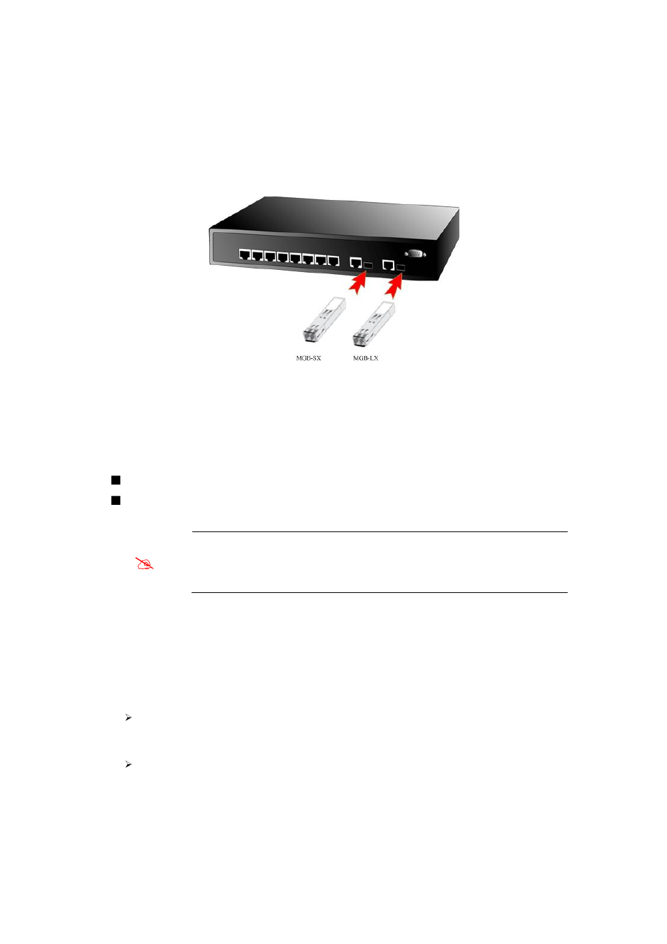 3 installing the sfp transceiver | PLANET WGSD-1022 User Manual | Page 23 / 355