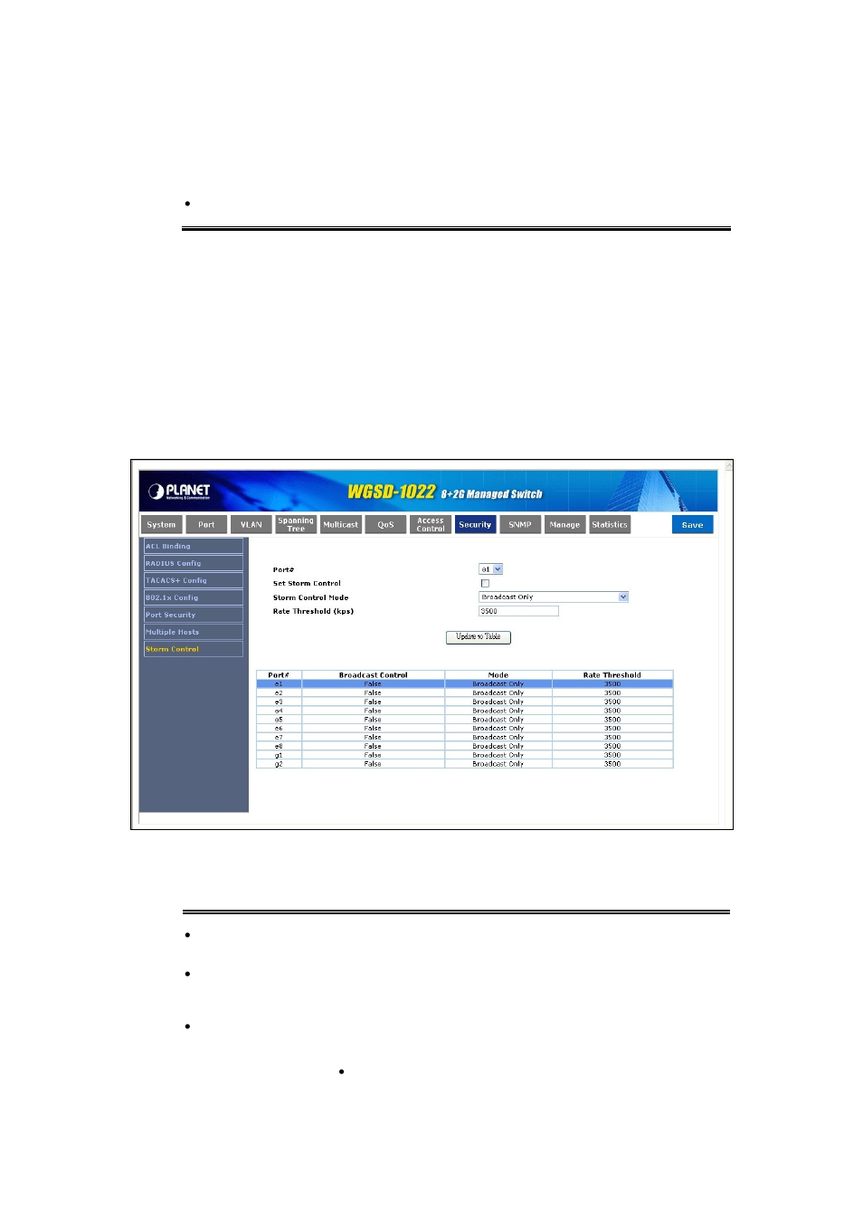7 storm control | PLANET WGSD-1022 User Manual | Page 92 / 355