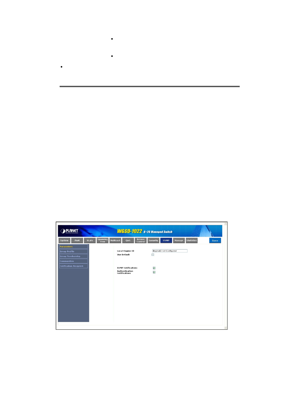10 snmp, 1 parameters | PLANET WGSD-1022 User Manual | Page 93 / 355