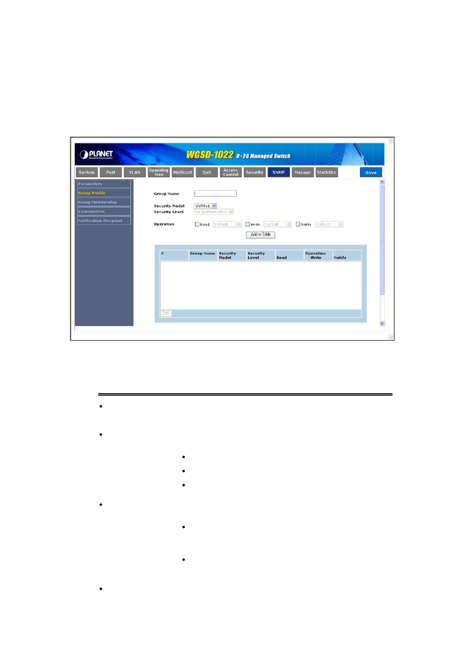 2 group profile | PLANET WGSD-1022 User Manual | Page 95 / 355