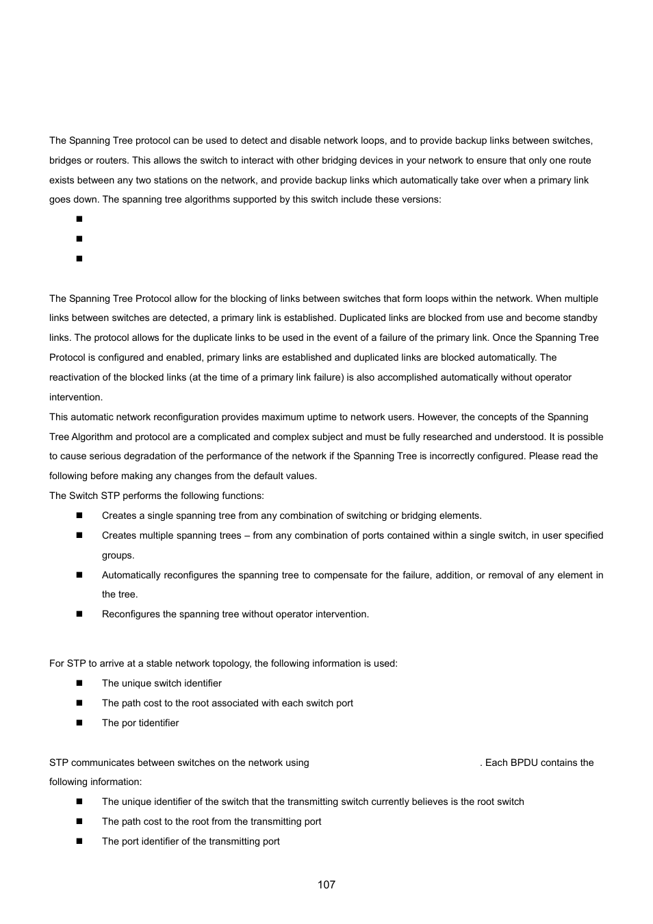 7 spanning tree protocol, 1 theory | PLANET WGSD-8020 User Manual | Page 107 / 373