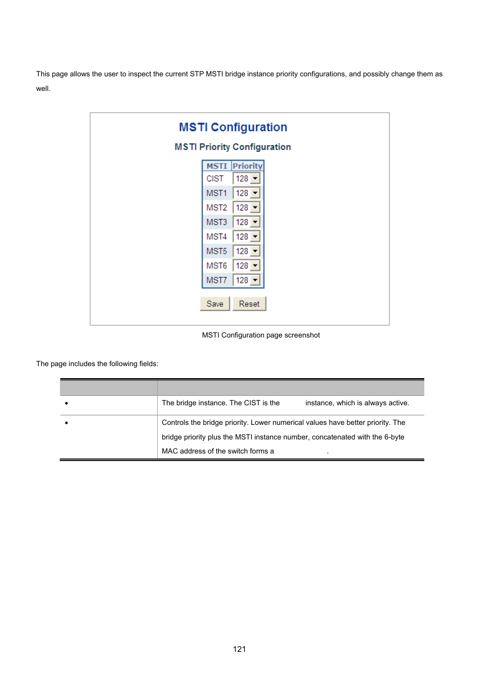 7 msti priorities | PLANET WGSD-8020 User Manual | Page 121 / 373