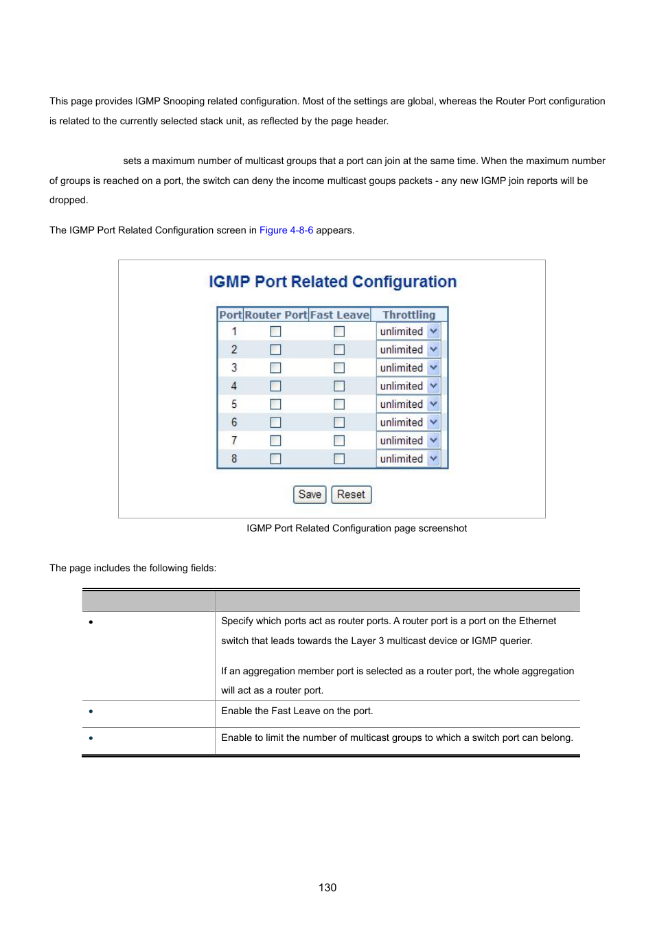 3 igmp port related configuration | PLANET WGSD-8020 User Manual | Page 130 / 373