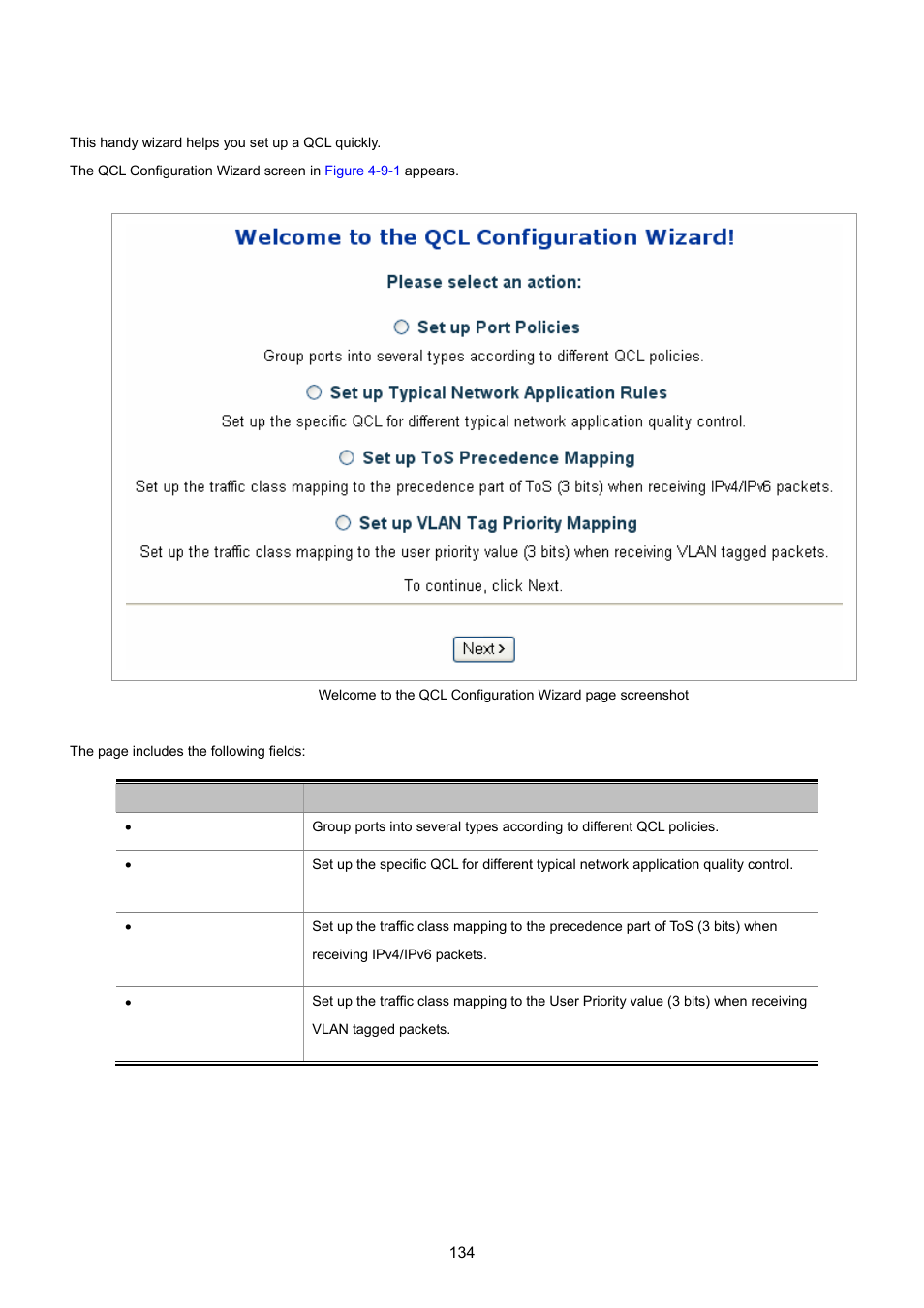 2 qcl configuration wizard | PLANET WGSD-8020 User Manual | Page 134 / 373