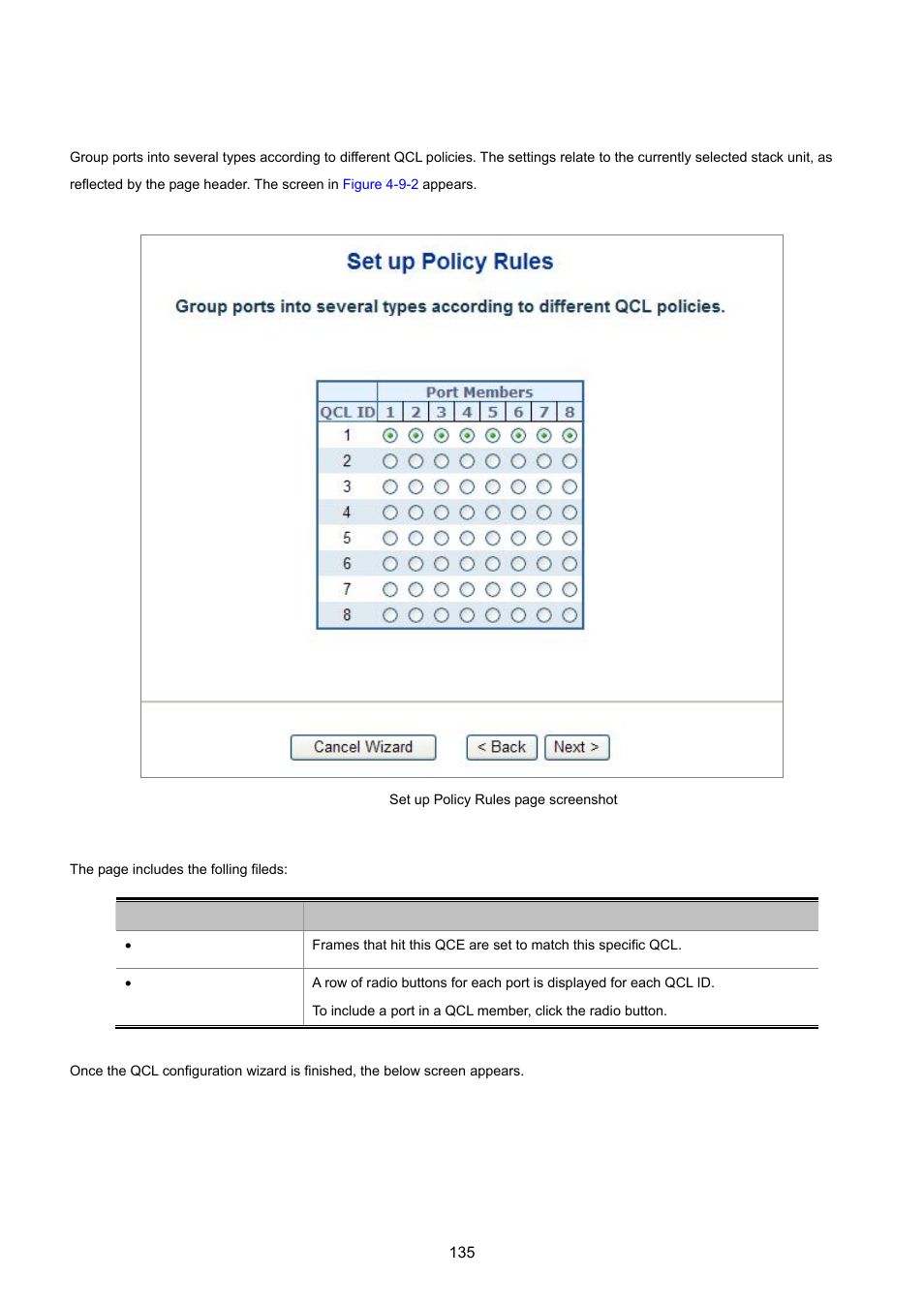 1 set up policy rules | PLANET WGSD-8020 User Manual | Page 135 / 373