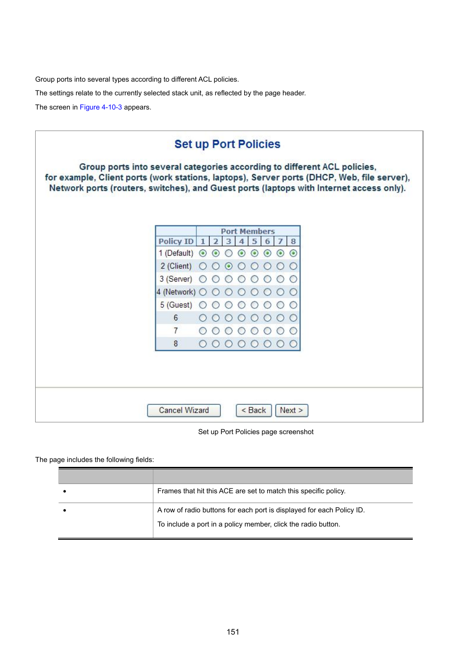 2 set up port policies | PLANET WGSD-8020 User Manual | Page 151 / 373