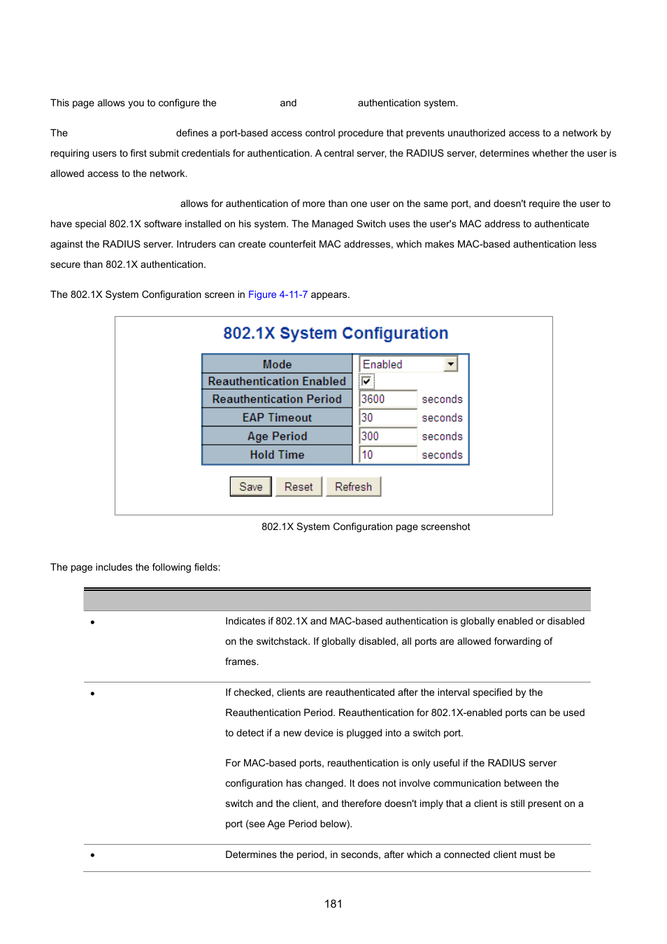 3 802.1x system configuration | PLANET WGSD-8020 User Manual | Page 181 / 373