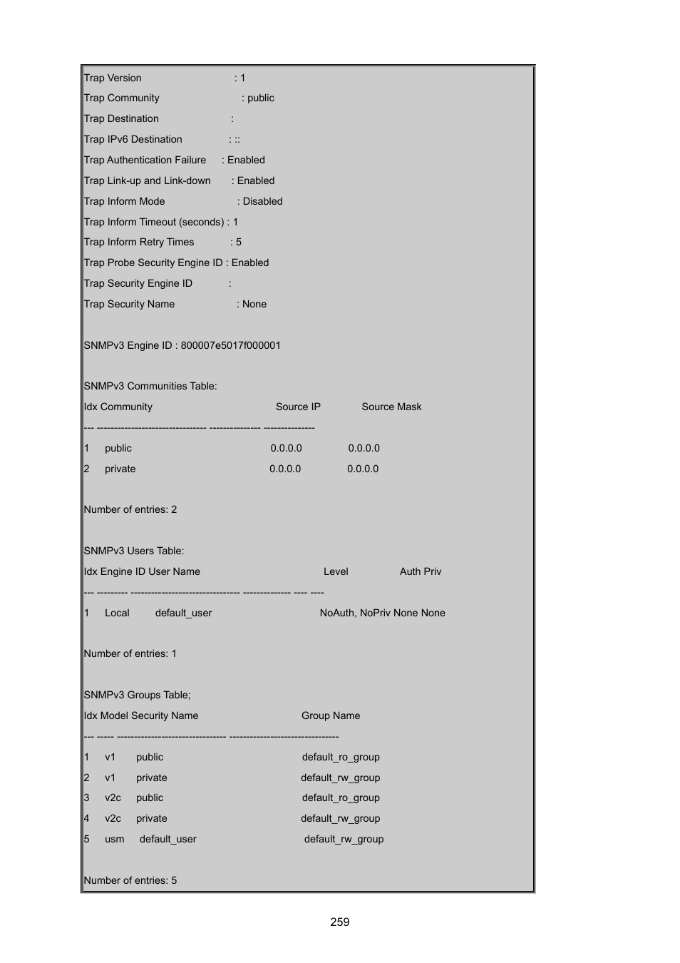 PLANET WGSD-8020 User Manual | Page 259 / 373