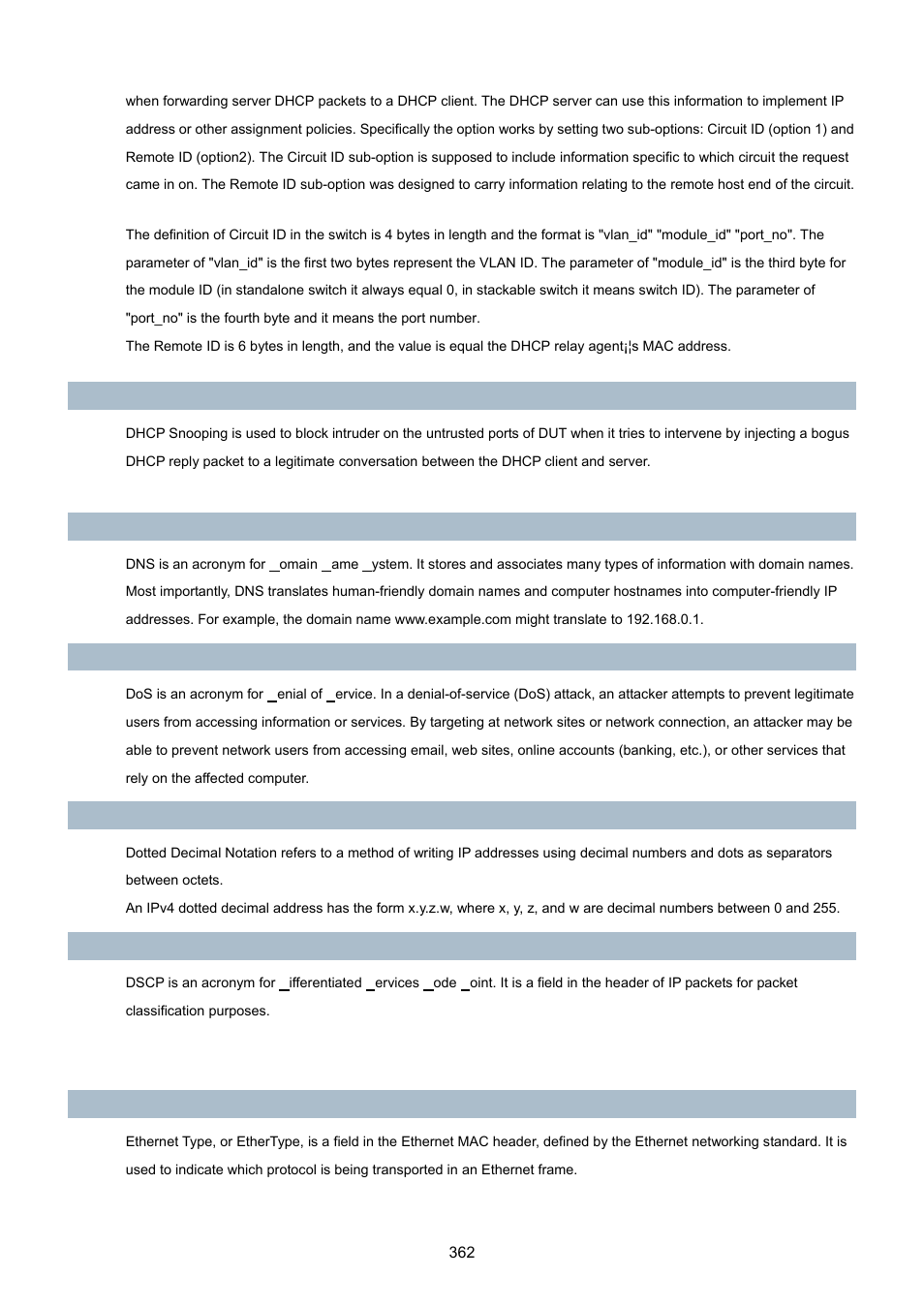 PLANET WGSD-8020 User Manual | Page 362 / 373