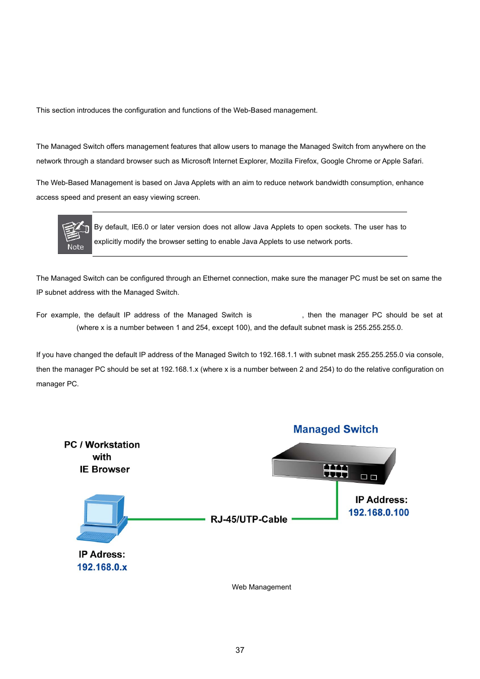 Web configuration | PLANET WGSD-8020 User Manual | Page 37 / 373