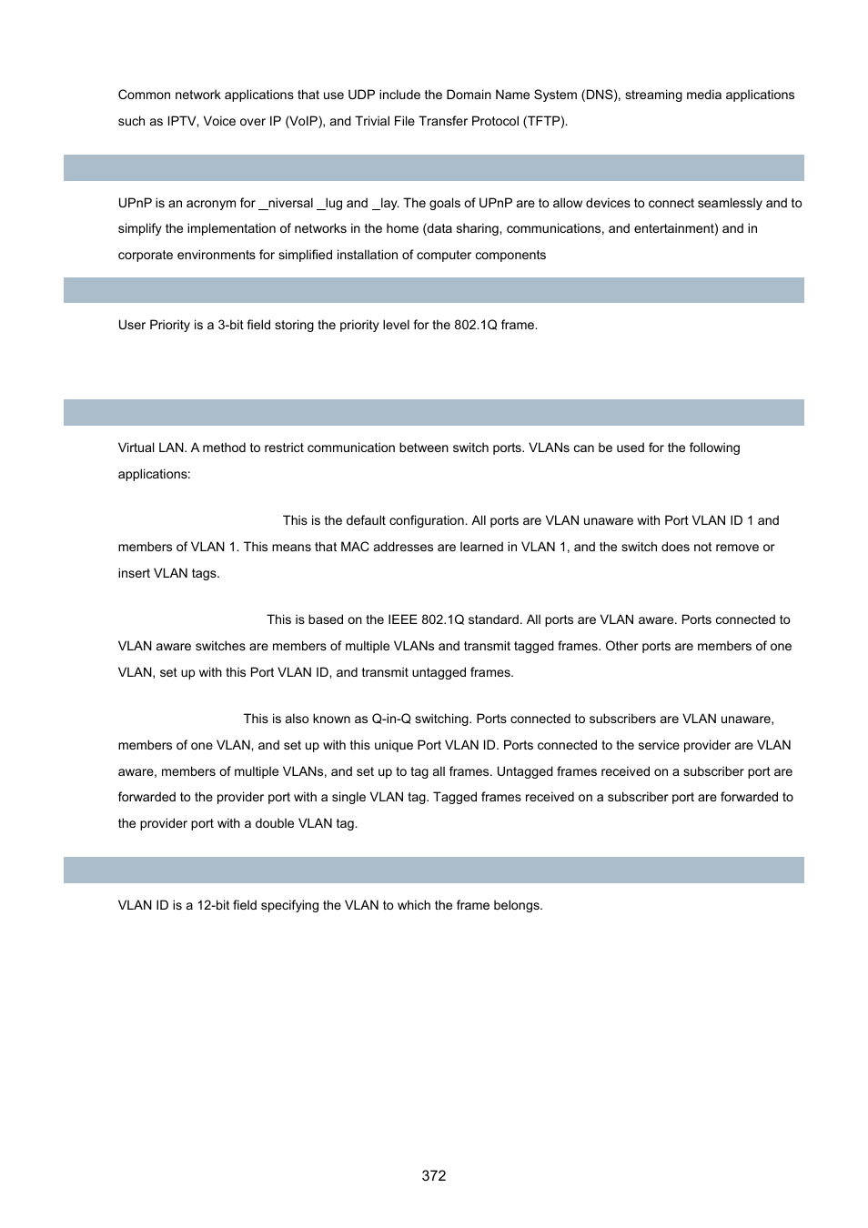 PLANET WGSD-8020 User Manual | Page 372 / 373