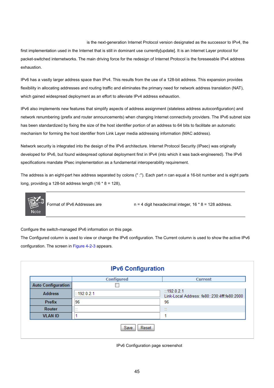 3 ipv6 configuration | PLANET WGSD-8020 User Manual | Page 45 / 373