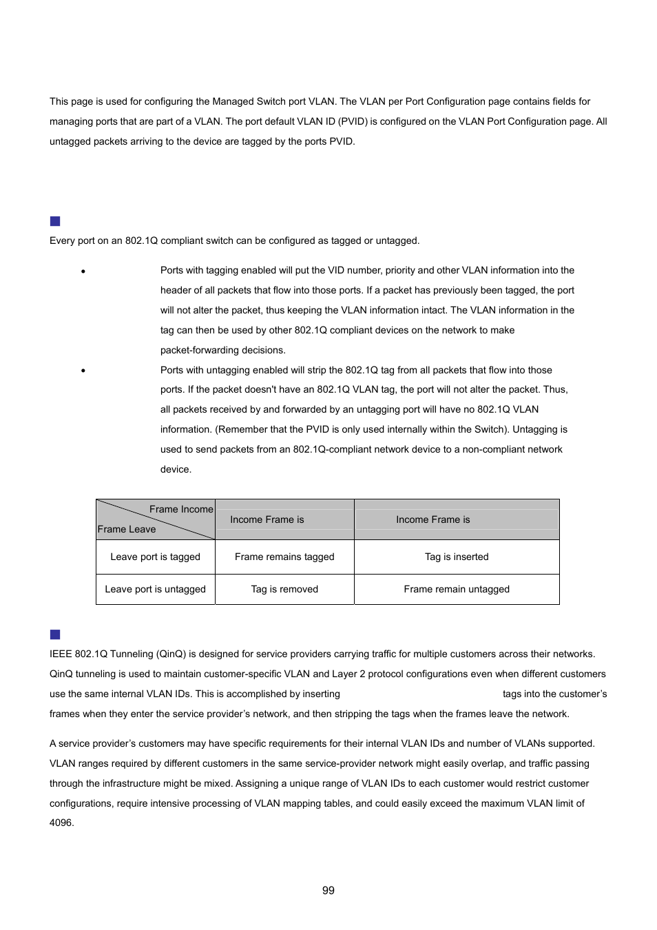 4 vlan port configuration | PLANET WGSD-8020 User Manual | Page 99 / 373