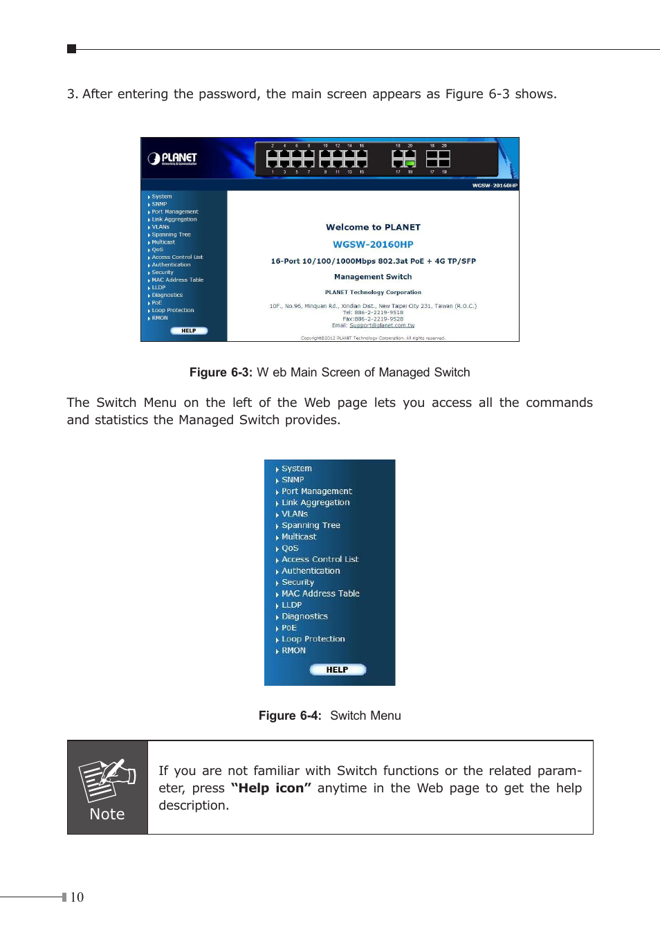 PLANET WGSW-20160HP User Manual | Page 10 / 12