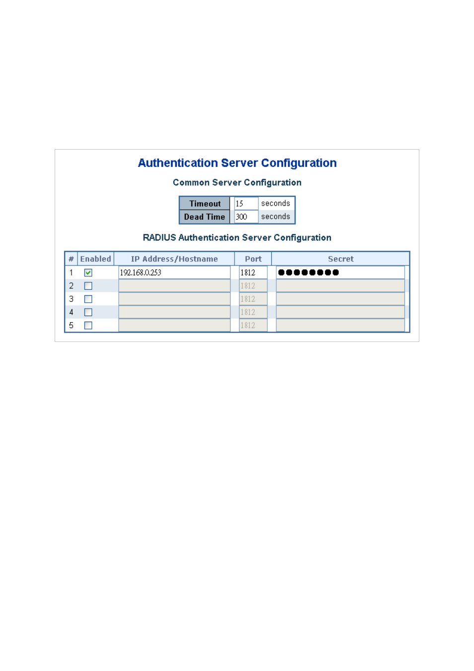 9 windows platform radius server configuration | PLANET WGSW-20160HP User Manual | Page 268 / 563