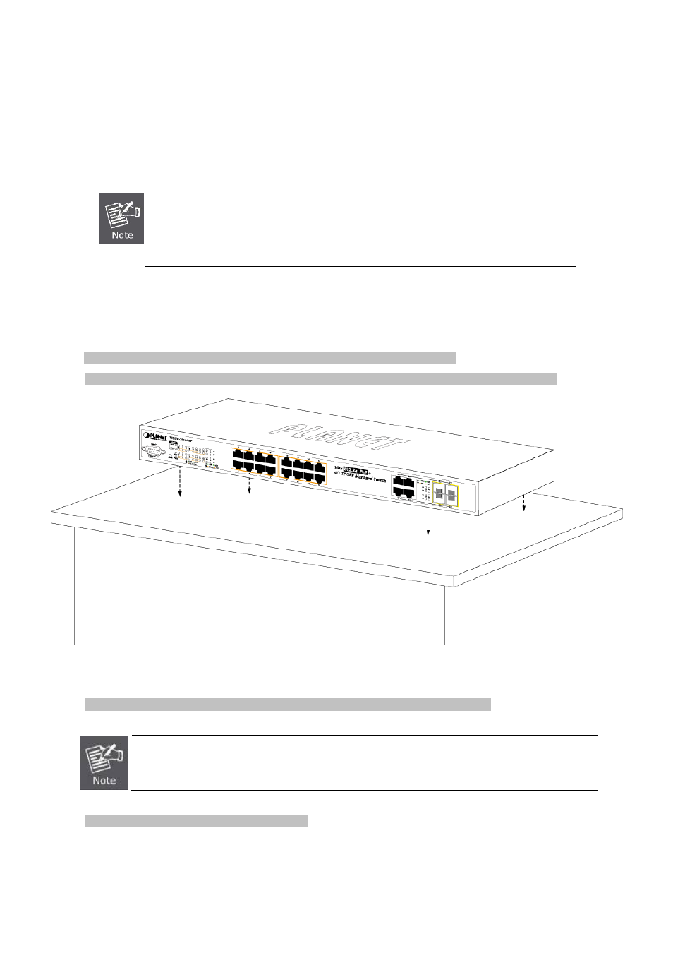 2 install the switch, 1 desktop installation | PLANET WGSW-20160HP User Manual | Page 39 / 563