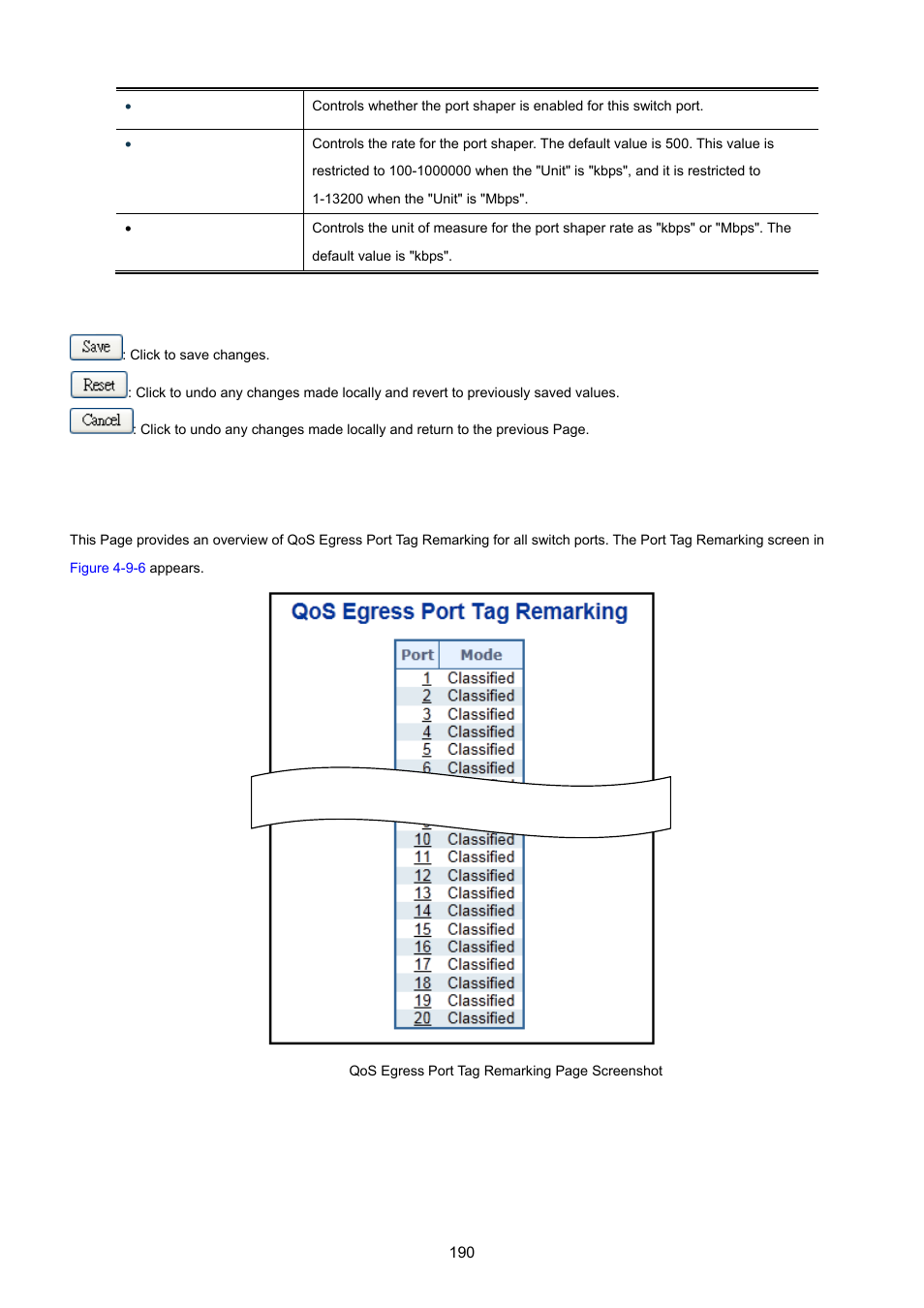 6 port tag remarking | PLANET WGSW-20160HP User Manual | Page 190 / 555