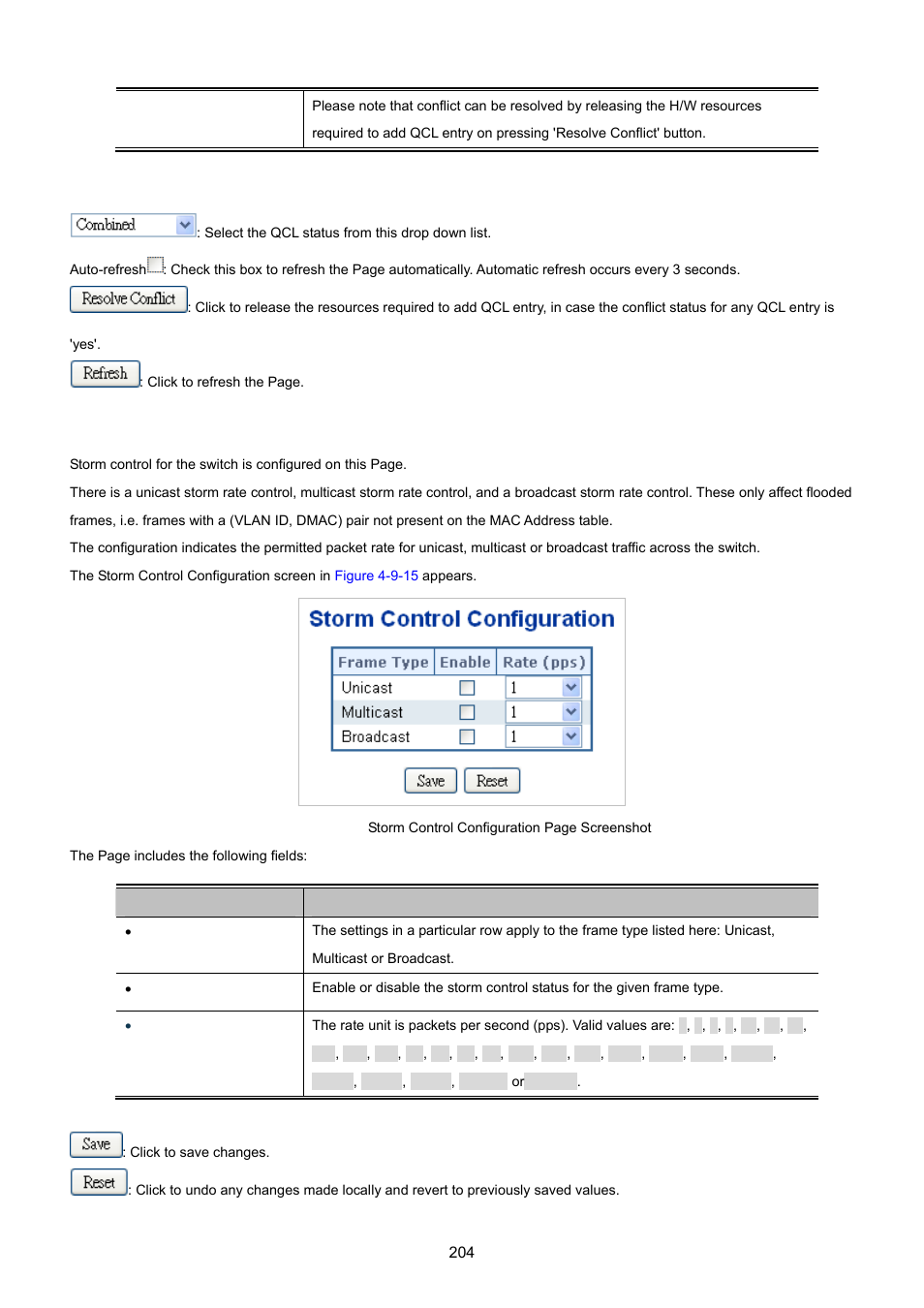 13 storm control configuration | PLANET WGSW-20160HP User Manual | Page 204 / 555
