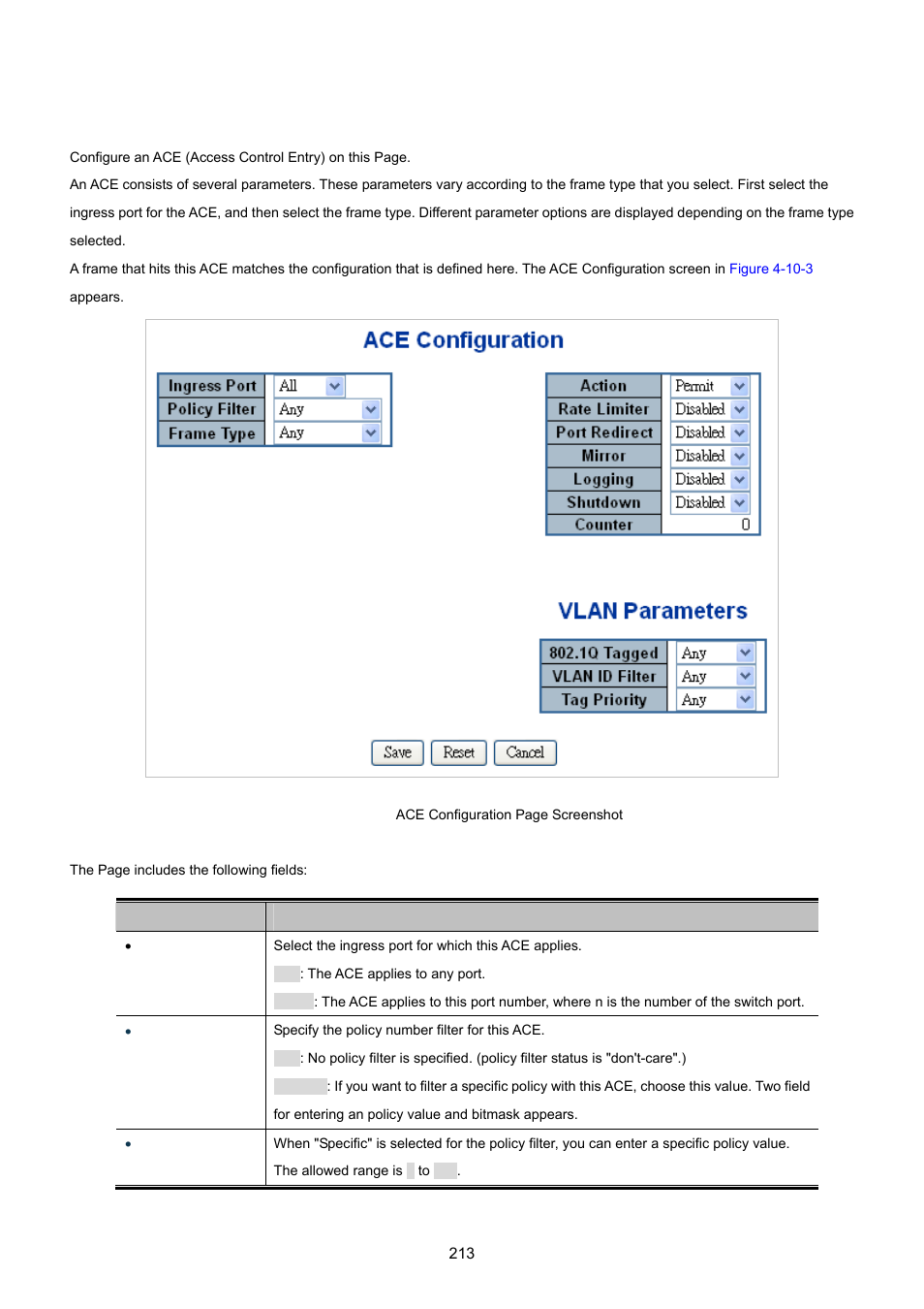 3 ace configuration | PLANET WGSW-20160HP User Manual | Page 213 / 555