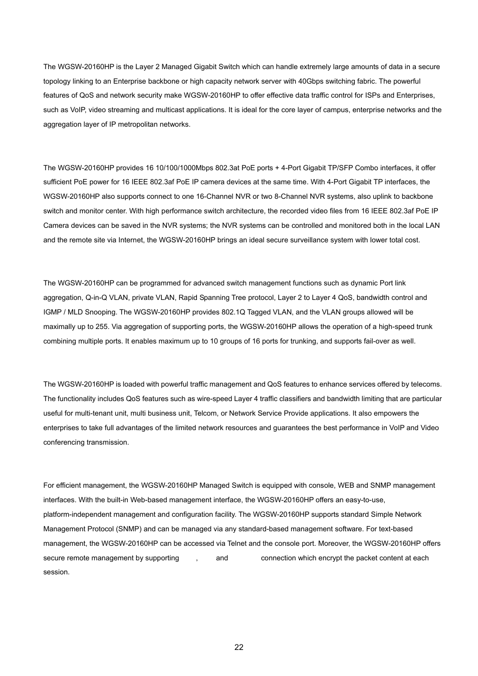 PLANET WGSW-20160HP User Manual | Page 22 / 555