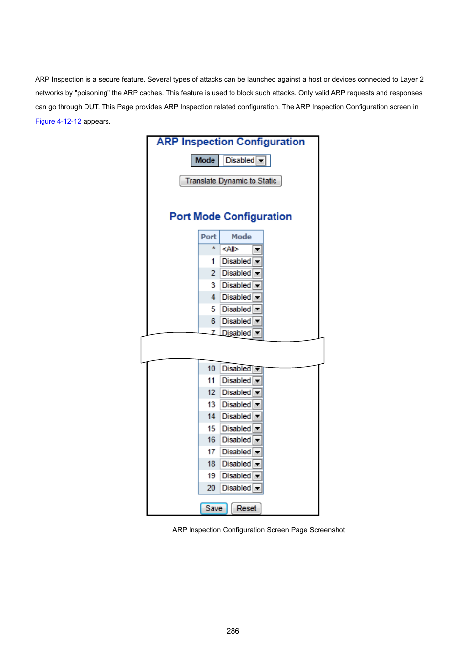 12 arp inspection | PLANET WGSW-20160HP User Manual | Page 286 / 555