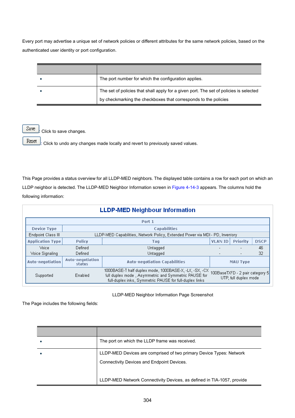 4 lldp-med neighbor | PLANET WGSW-20160HP User Manual | Page 304 / 555