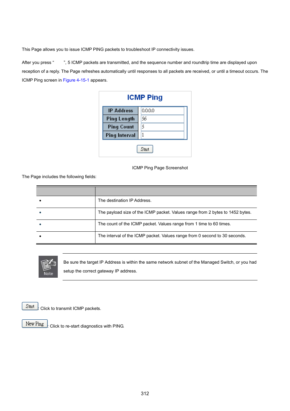 1 ping | PLANET WGSW-20160HP User Manual | Page 312 / 555