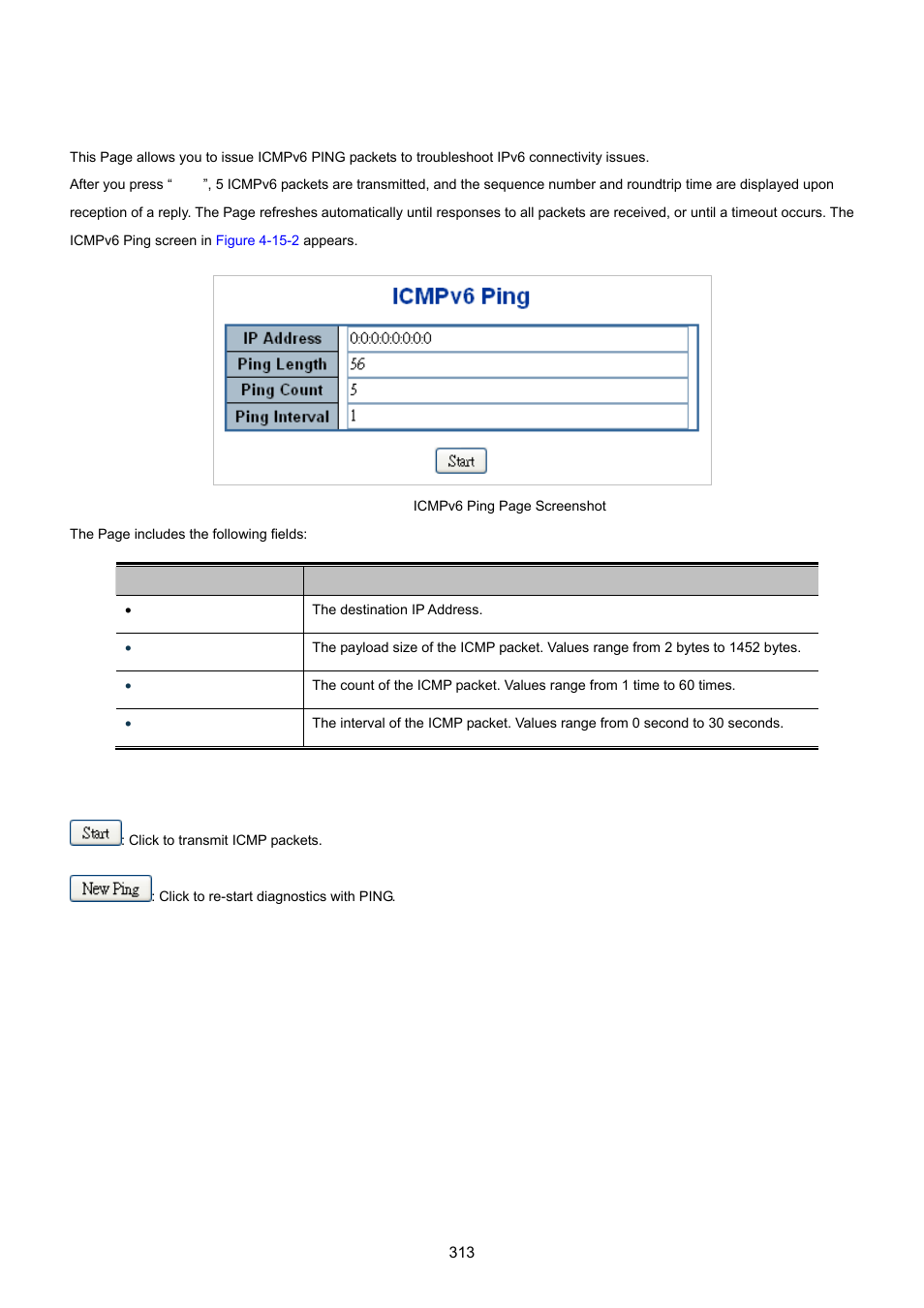 2 ipv6 ping | PLANET WGSW-20160HP User Manual | Page 313 / 555