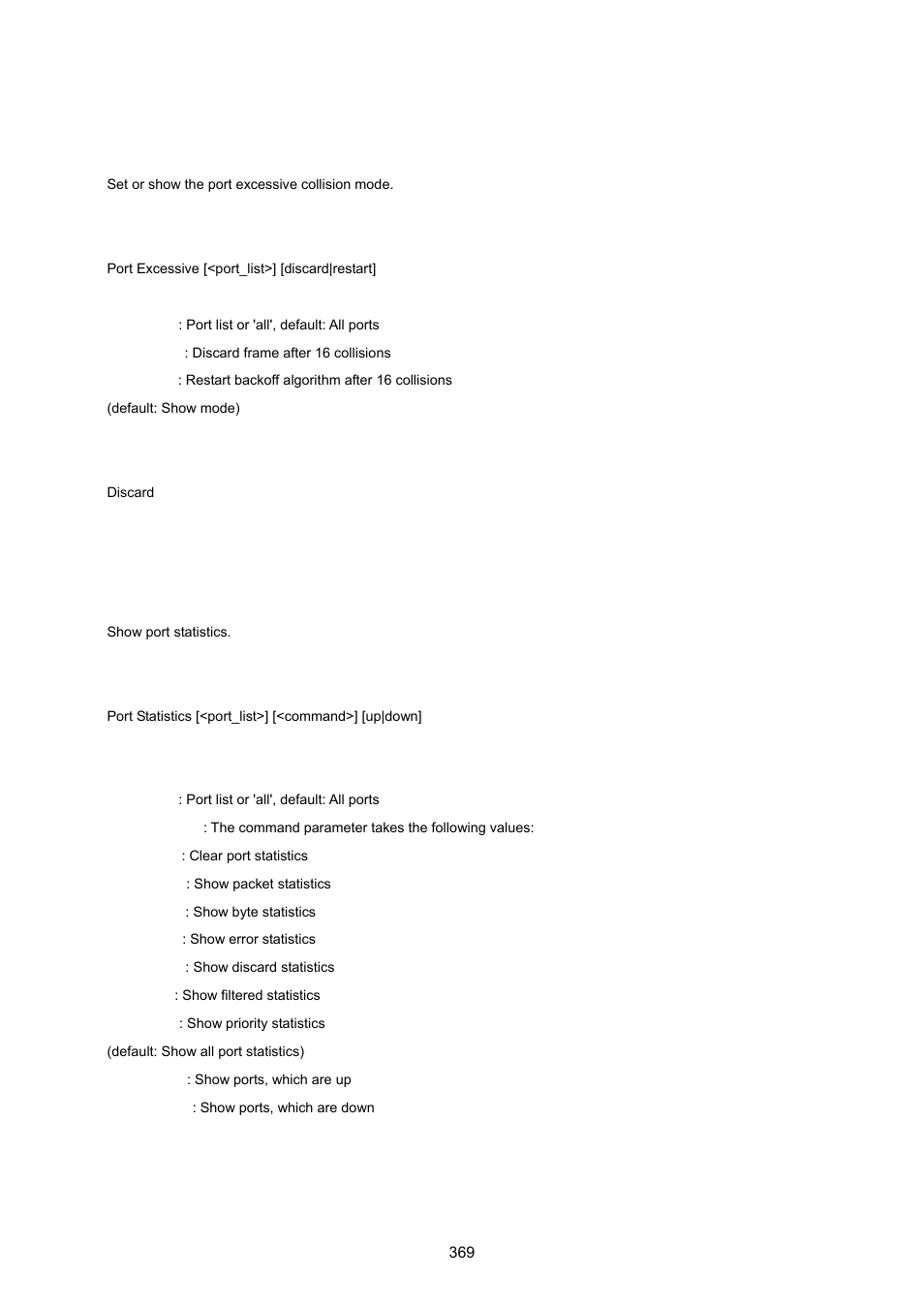 Port excessive, Port statistics | PLANET WGSW-20160HP User Manual | Page 369 / 555