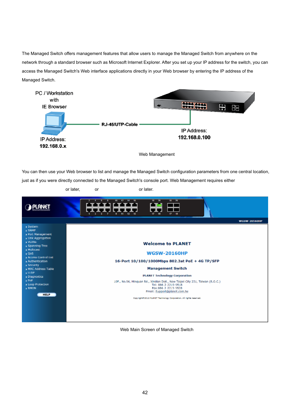 4 web management | PLANET WGSW-20160HP User Manual | Page 42 / 555