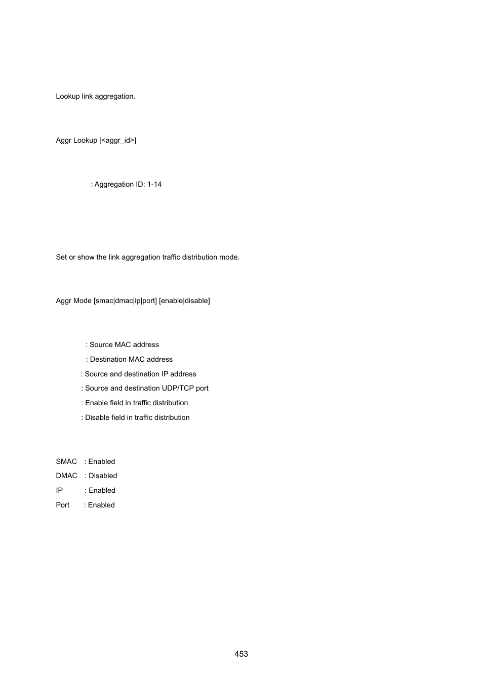 Aggregation lookup, Aggregation mode | PLANET WGSW-20160HP User Manual | Page 453 / 555