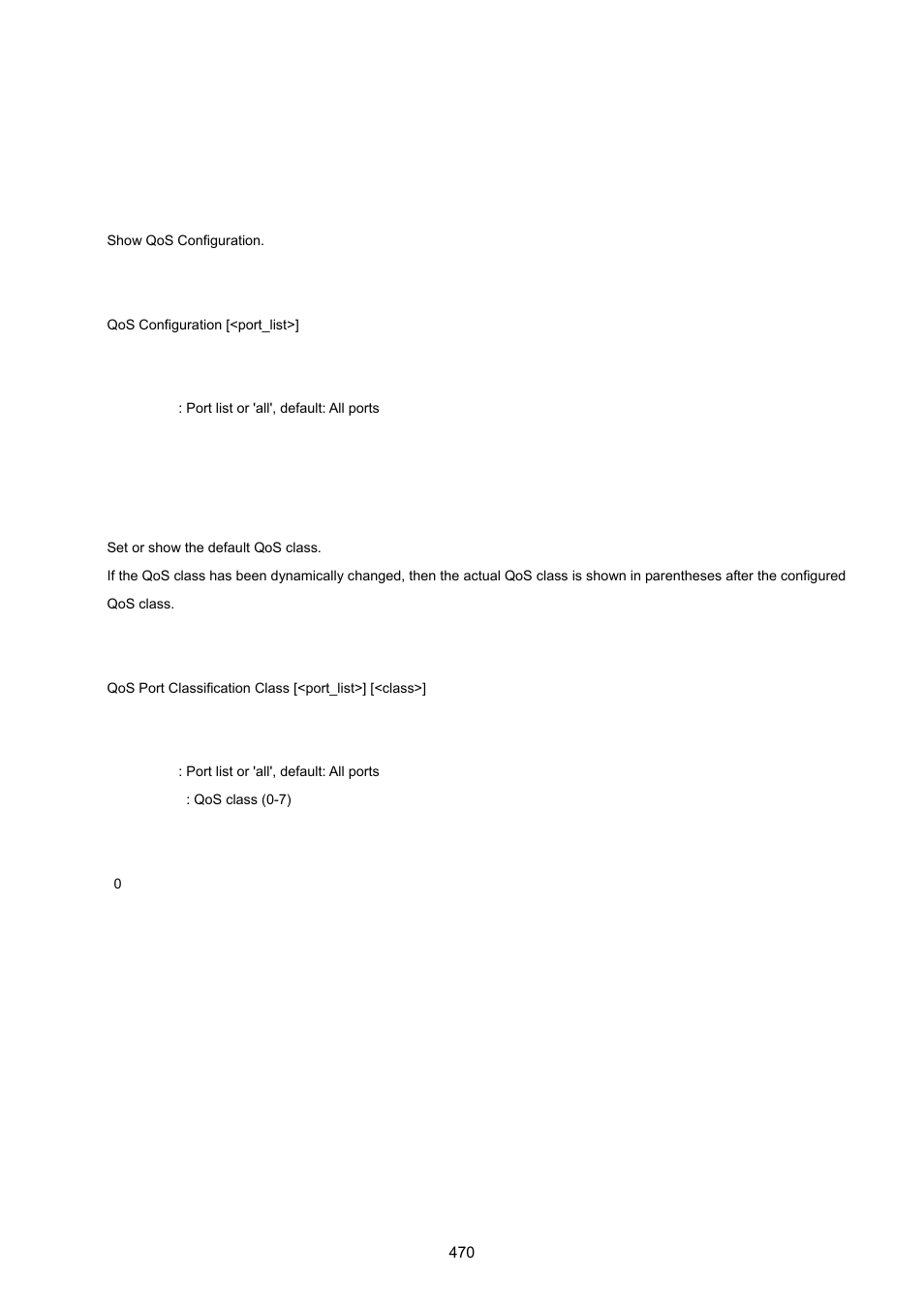 14 quality of service command, Qos configuration, Qos port classification class | PLANET WGSW-20160HP User Manual | Page 470 / 555