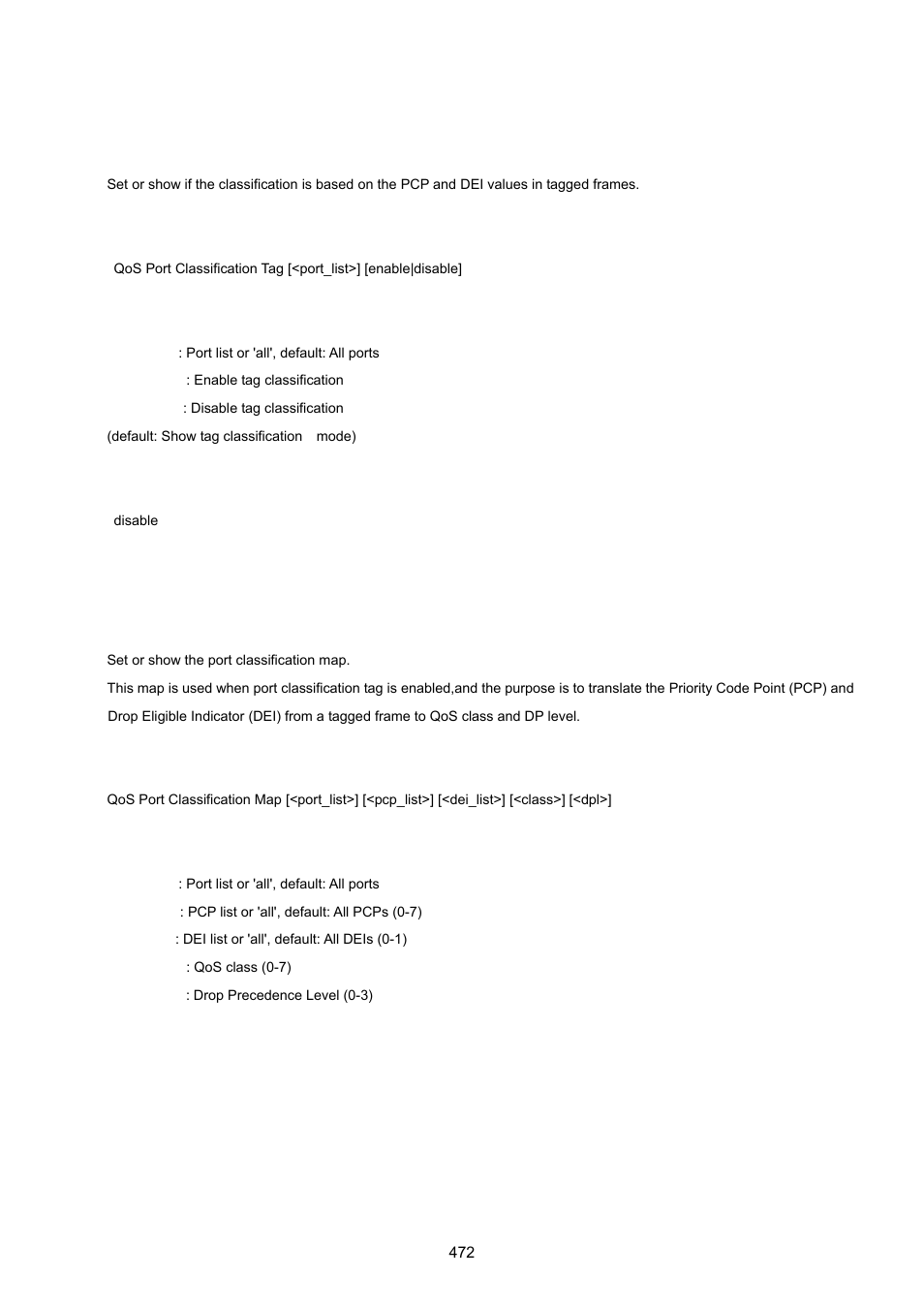 Qos port classification tag, Qos port classification map | PLANET WGSW-20160HP User Manual | Page 472 / 555