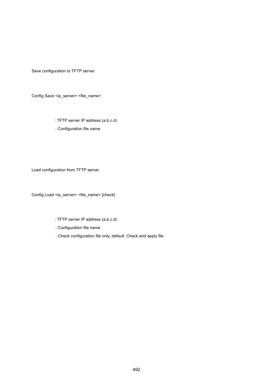 16 configuration command, Configuration save, Configuration load | PLANET WGSW-20160HP User Manual | Page 492 / 555